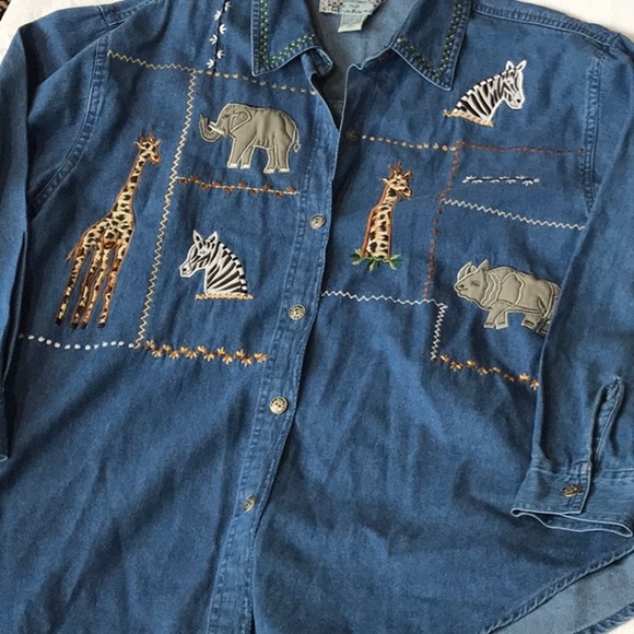 New Directions Plus Jean Shirt. Sz. 2X - Picture 1 of 6